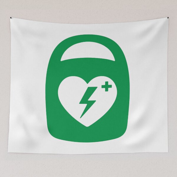 Item preview, AED Heart Emergency Medical Icon designed and sold by VectorForge Studio.
