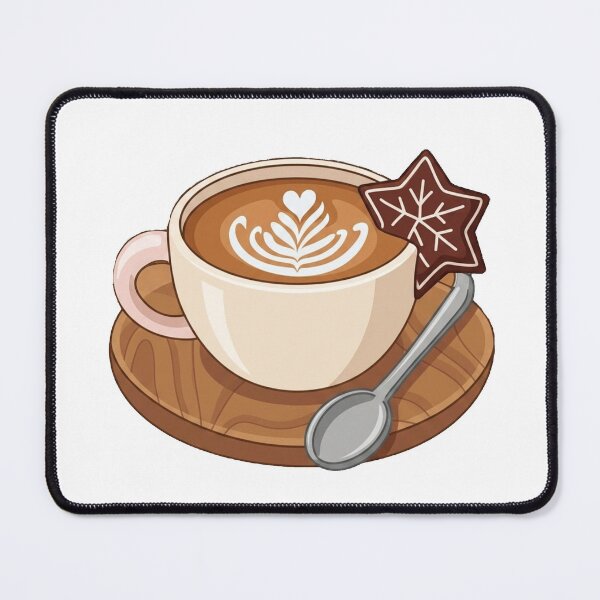 Item preview, Cozy Winter Latte Art Coffee Cup Illustration designed and sold by Antony004.