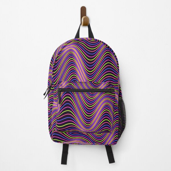 Item preview, Vibrant Neon Wavy Contour Line Pattern designed and sold by GraphyLab.