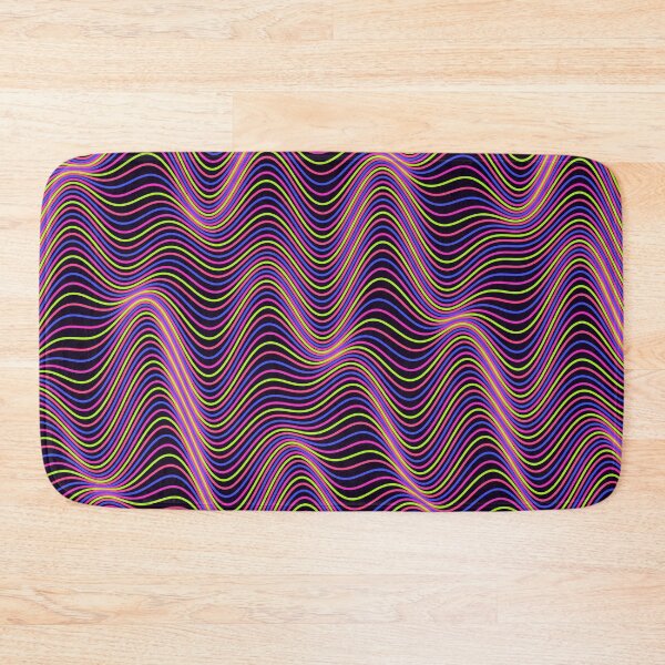 Item preview, Vibrant Neon Wavy Contour Line Pattern designed and sold by GraphyLab.