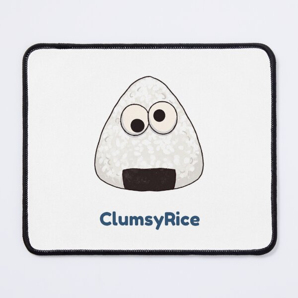 Item preview, Clumsy Rice Funny Googly Eyes Cute Onigiri Rice Ball Cartoon designed and sold by ClumsyStudio.