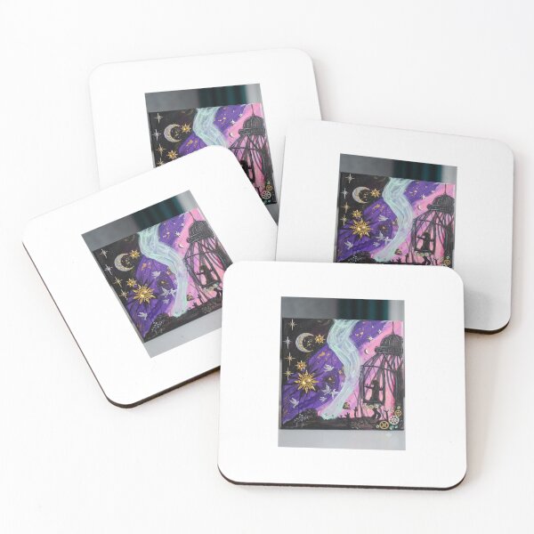 Item preview, ​Magical Night Cage and Stars Fantasy Art designed and sold by SofiaByCruti.