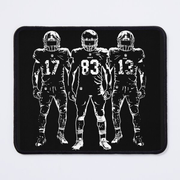 Item preview, American Football Trio Monochrome Gridiron Team Art designed and sold by inkoutninja.
