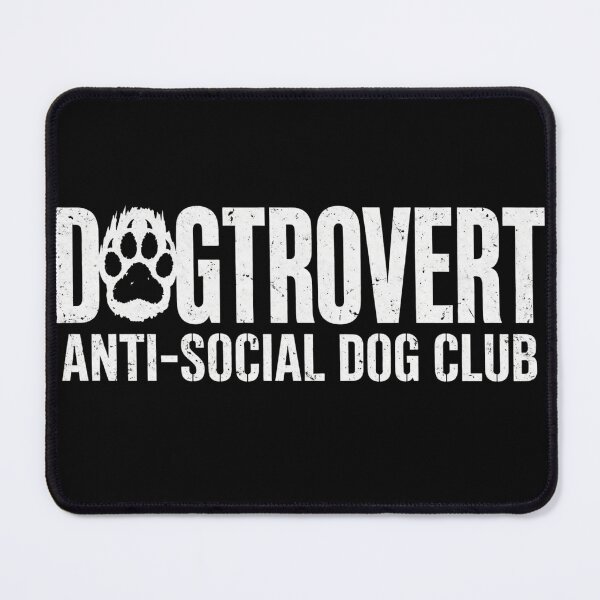 Item preview, Dogtrovert Anti-Social Dog Club - Distressed Paw Print Design designed and sold by Neurospicy Trolls.