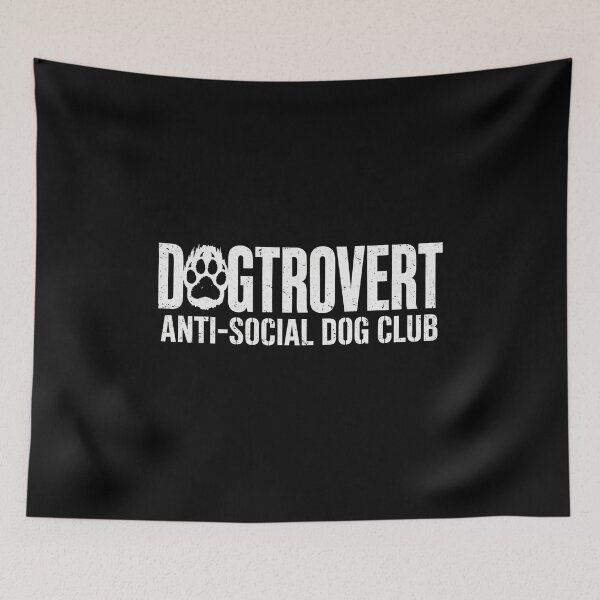 Item preview, Dogtrovert Anti-Social Dog Club - Distressed Paw Print Design designed and sold by Neurospicy Trolls.
