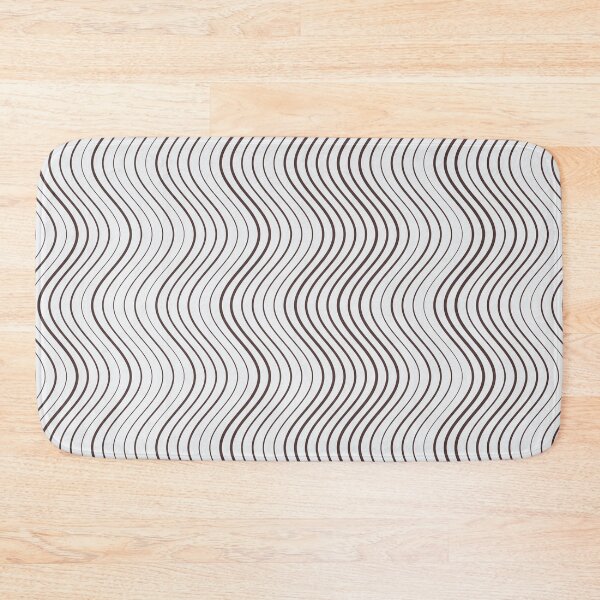 Item preview, Minimalist Scandinavian Wavy Line Brown Beige Pattern designed and sold by GraphyLab.