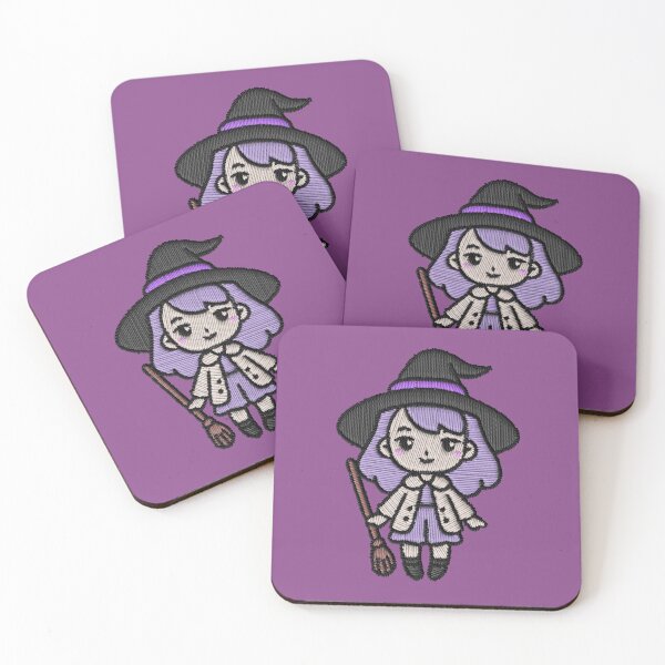 Item preview, Kawaii Purple Witch Girl Embroidery Patch Sticker – Kids designed and sold by · GAMING SOUL ·.