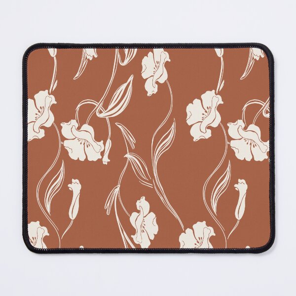 Item preview, Terracotta Minimalist Floral Vine Pattern designed and sold by Aniko Tulipan.