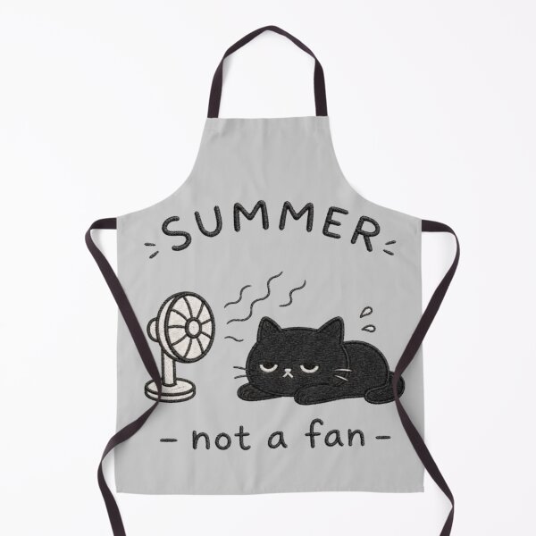 Item preview, Hot Summer Black Cat Not A Fan T-Shirt | Funny Cat Summer Graphic Tee designed and sold by RajDeals.