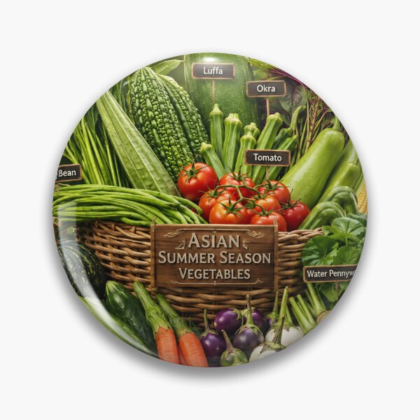 Item preview, Tropical Summer Vegetables  designed and sold by AwesomeDigiShop.