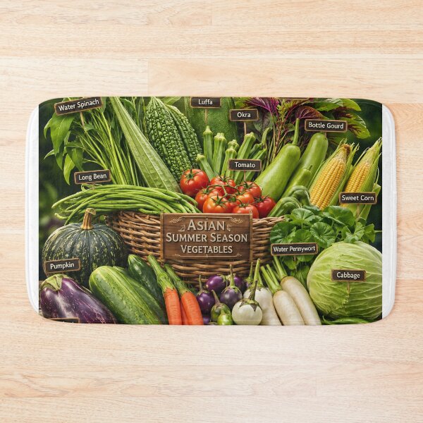 Item preview, Tropical Summer Vegetables  designed and sold by AwesomeDigiShop.