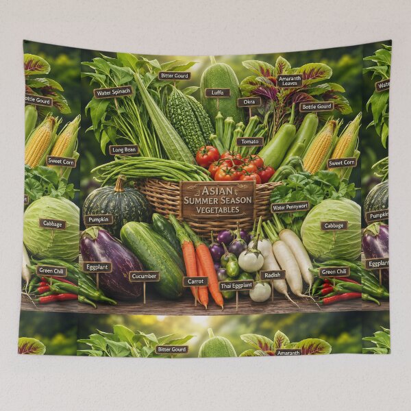 Item preview, Tropical Summer Vegetables designed and sold by AwesomeDigiShop.