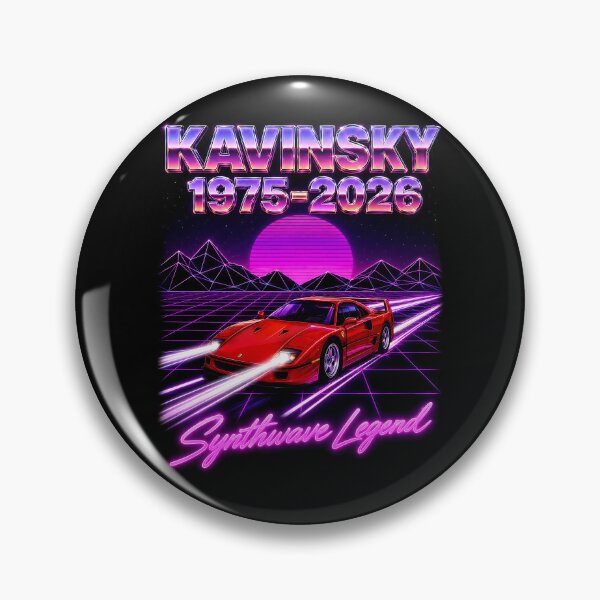 Item preview, Kavinsky Synthwave Legend 1975-2026 Retro Tribute designed and sold by FreddieMorgans.