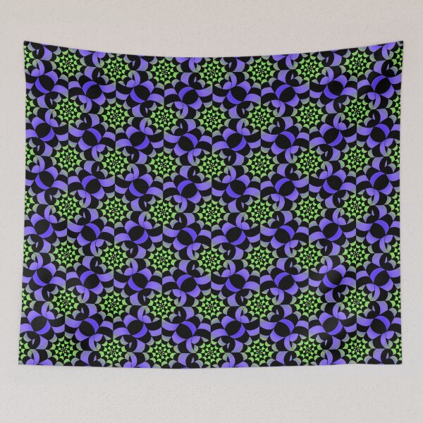 Item preview, Enchanted Web - Witchcraft Glow Spider Web Halloween Pattern  designed and sold by BlackthornDsign.