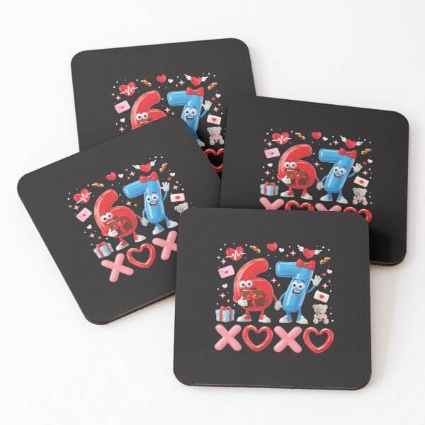 Item preview, Funny 67th Birthday Hearts and Kisses Birthday Party Retro Design designed and sold by kiralynstration.