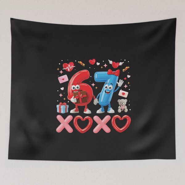 Item preview, Funny 67th Birthday Hearts and Kisses Birthday Party Retro Design designed and sold by kiralynstration.