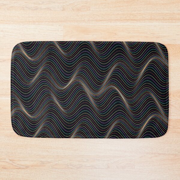 Item preview, Abstract Multicolor Neon Wavy Contour Pattern designed and sold by GraphyLab.