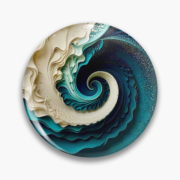 Item preview, Elegant Swirling Formations of Blue and White designed and sold by Vicky Brago-Mitchell®.
