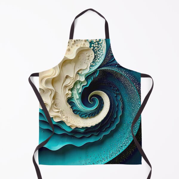 Item preview, Elegant Swirling Formations of Blue and White designed and sold by Vicky Brago-Mitchell®.