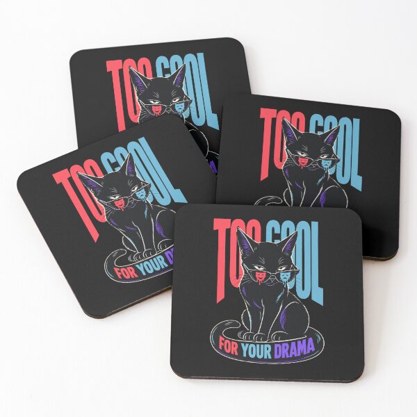 Item preview, Too Cool For Your Drama – Sassy Black Cat designed and sold by SVox.