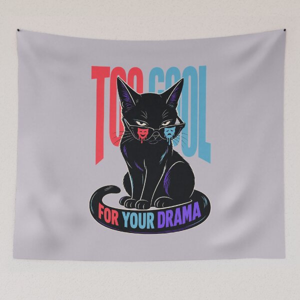 Item preview, Too Cool For Your Drama – Sassy Black Cat designed and sold by SVox.