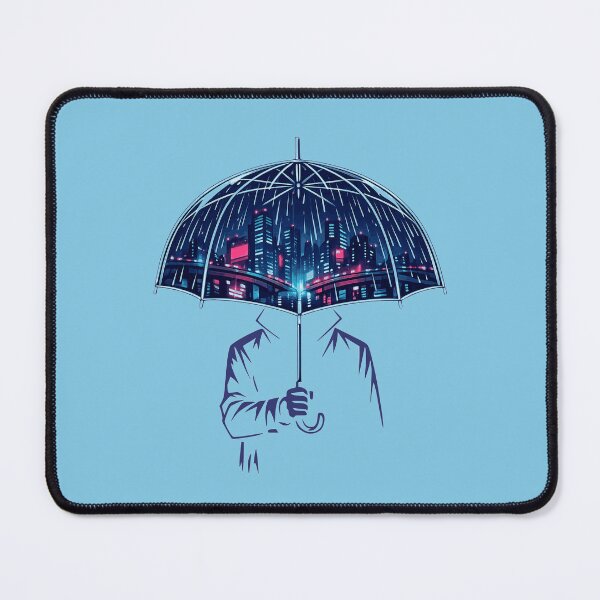 Item preview, Retrowave City Inside My Umbrella designed and sold by KungPowUnicorn.