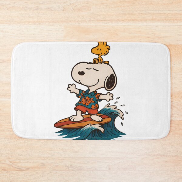 Item preview, Snoopy Surfing  Tropical Hawaiian Dog  Bird Riding The Wave designed and sold by harlynkeyse.