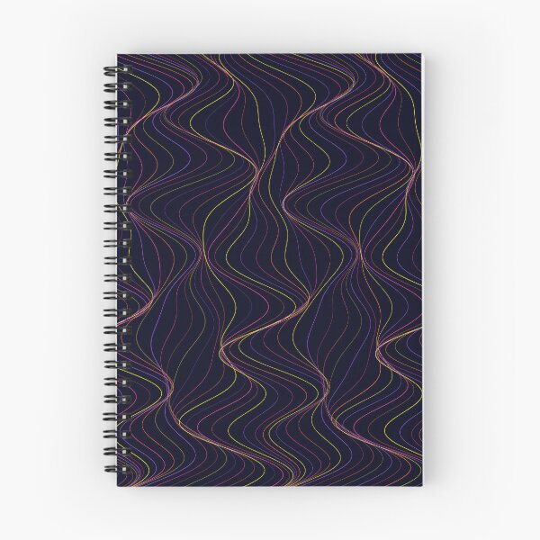 Item preview, Futuristic Purple and Yellow Wavy Laser Pattern designed and sold by GraphyLab.
