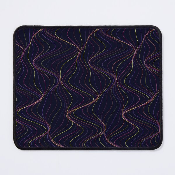 Item preview, Futuristic Purple and Yellow Wavy Laser Pattern designed and sold by GraphyLab.