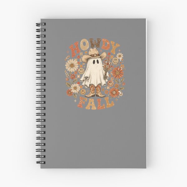 Item preview, Howdy Fall Cowboy Ghost Western Groovy Halloween Checkerboard Design designed and sold by Yellowriversss.