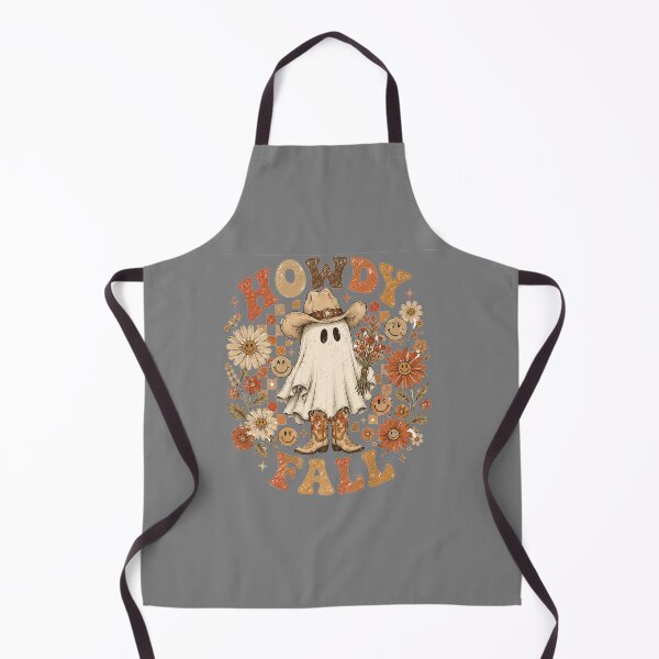 Item preview, Howdy Fall Cowboy Ghost Western Groovy Halloween Checkerboard Design designed and sold by Yellowriversss.