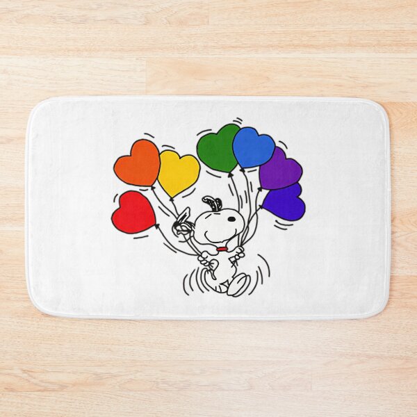 Item preview, Snoopy With Rainbow Balloons designed and sold by harlynkeyse.