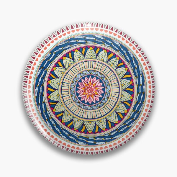 Item preview, Intricate Aztec Tribal Geometric Floral Mandala designed and sold by Natashalovesart.