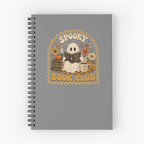 Item preview, Spooky Book Club Ghost Reading Cozy Fall Halloween Bookish Design designed and sold by Yellowriversss.