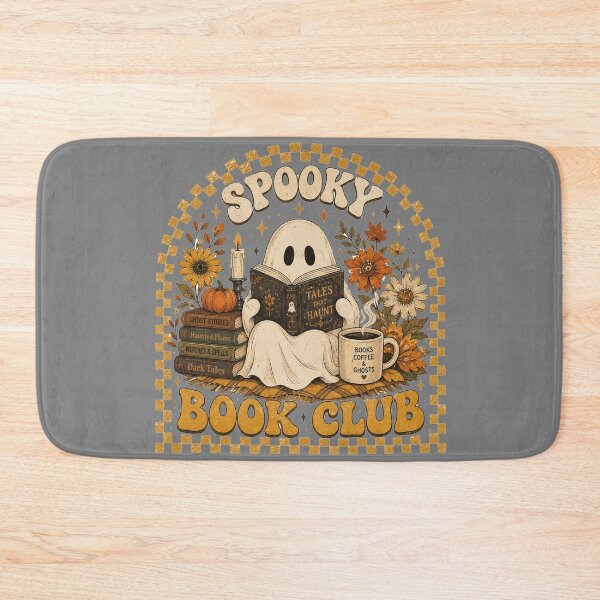 Item preview, Spooky Book Club Ghost Reading Cozy Fall Halloween Bookish Design designed and sold by Yellowriversss.