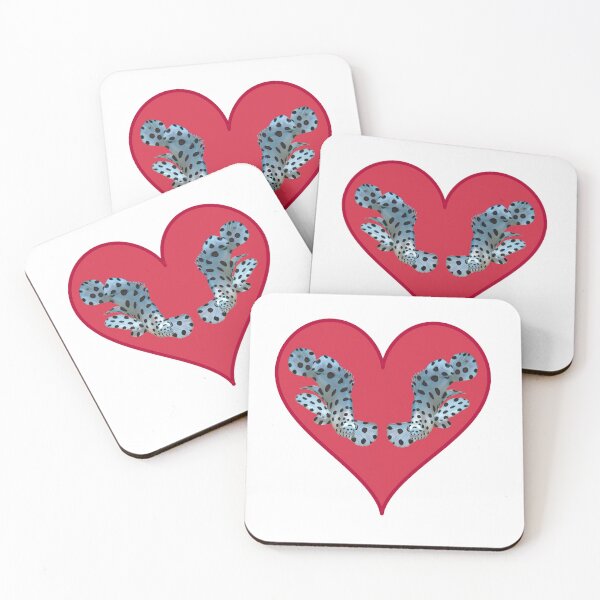Item preview, Mirrored Panther Grouper Heart * Graphic Nature Illustration |  designed and sold by Photo & Design Ute Niemann.