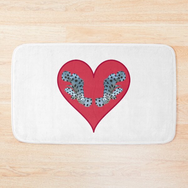 Item preview, Mirrored Panther Grouper Heart * Graphic Nature Illustration | designed and sold by Photo & Design Ute Niemann.
