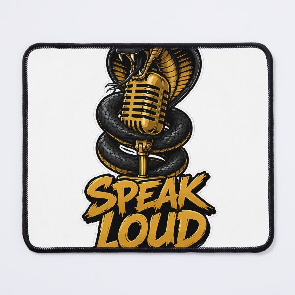 Item preview, Speak Loud Cobra Streetwear Cartoon Snake Graphic T-Shirt designed and sold by Aesthicer.