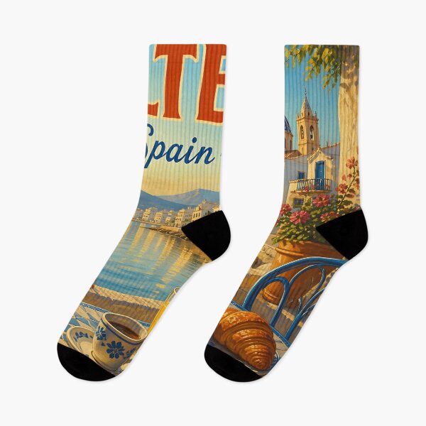 Item preview, Altea, Spain: Vintage-Style Painterly Travel Poster designed and sold by LSVart.