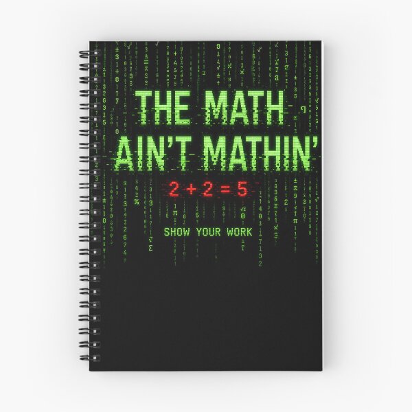 Item preview, The Math Ain't Mathin Show Your Work Digital Code Design designed and sold by GibasVisuals.