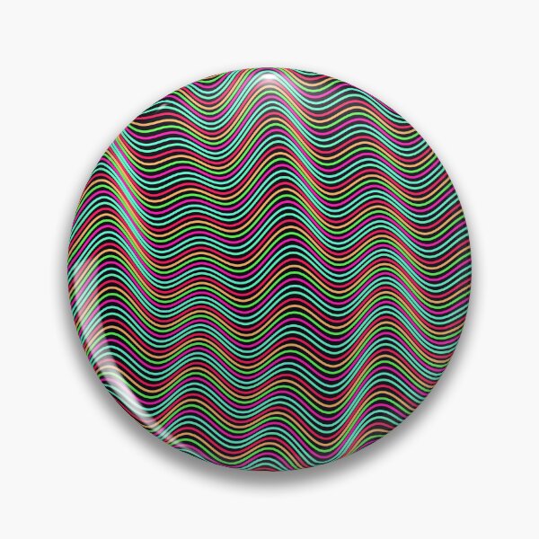 Item preview, Futuristic Wavy Contour Magenta and Teal Pattern designed and sold by GraphyLab.