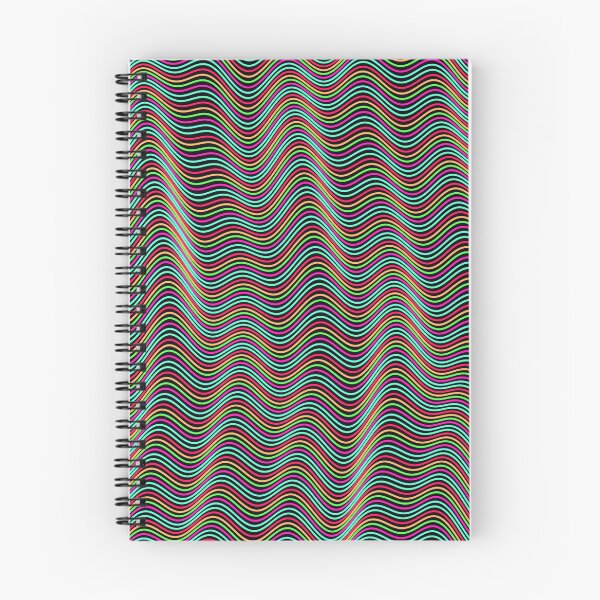Item preview, Futuristic Wavy Contour Magenta and Teal Pattern designed and sold by GraphyLab.