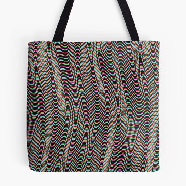 Item preview, Futuristic Wavy Contour Magenta and Teal Pattern designed and sold by GraphyLab.