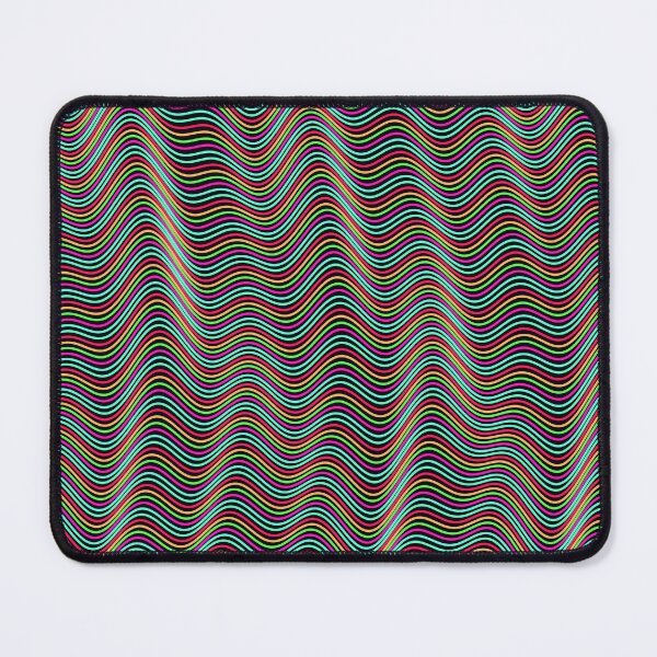 Item preview, Futuristic Wavy Contour Magenta and Teal Pattern designed and sold by GraphyLab.