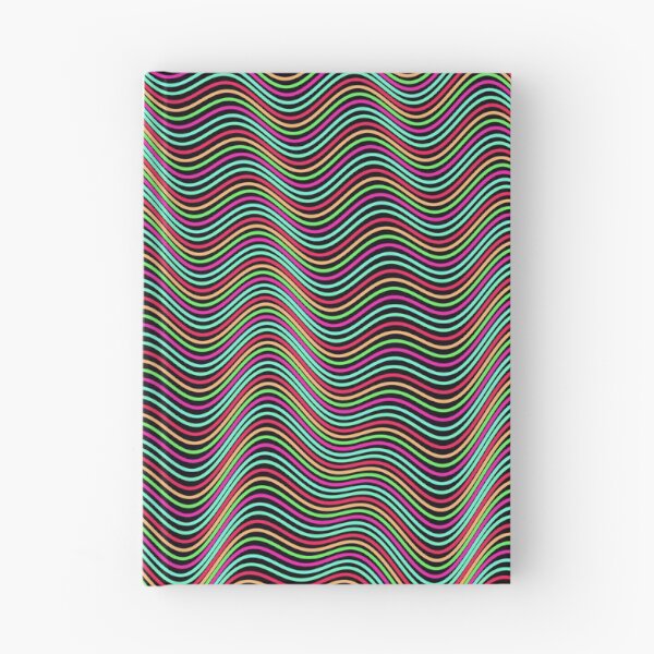 Item preview, Futuristic Wavy Contour Magenta and Teal Pattern designed and sold by GraphyLab.