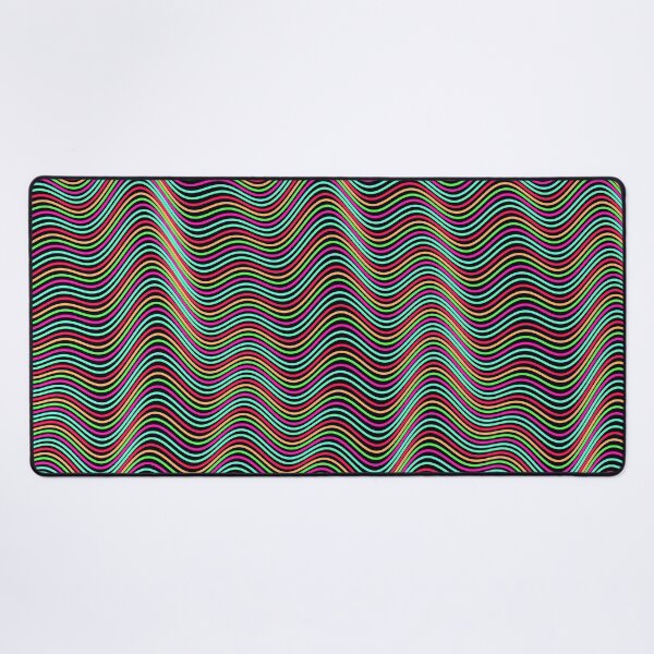 Item preview, Futuristic Wavy Contour Magenta and Teal Pattern designed and sold by GraphyLab.