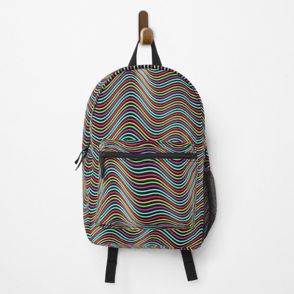Item preview, Futuristic Wavy Contour Magenta and Teal Pattern designed and sold by GraphyLab.