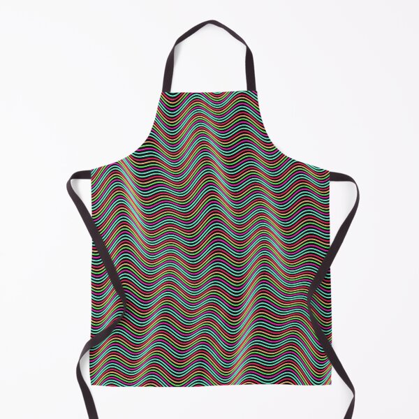 Item preview, Futuristic Wavy Contour Magenta and Teal Pattern designed and sold by GraphyLab.