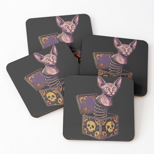 Item preview, Sphynx Cat Jack in the Box Halloween designed and sold by MewSpooky.
