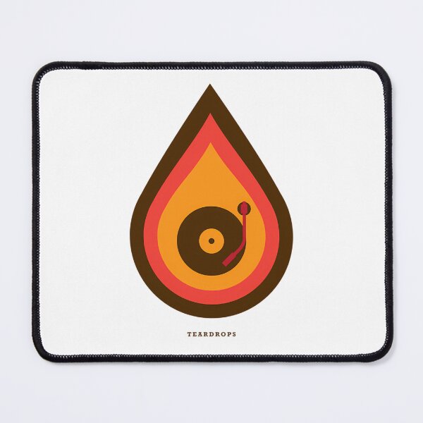 Item preview, Teardrops Vinyl Record Teardrop Flame Poster designed and sold by JanetMoen.